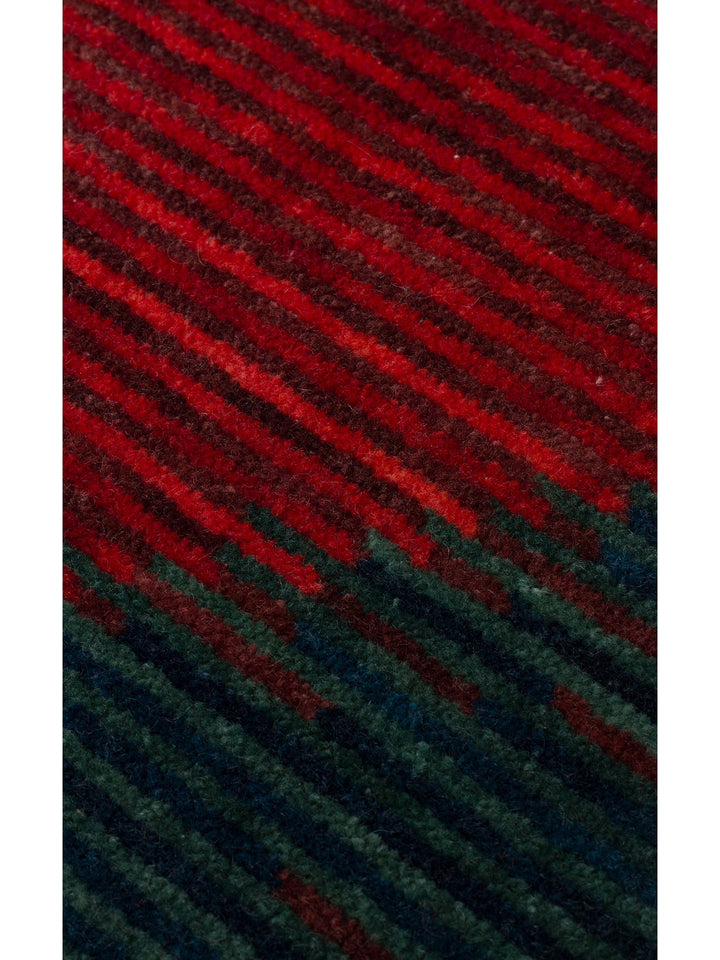 Burj Series 100% Natural Handcrafted Black Loom Carpet 02 BERRY