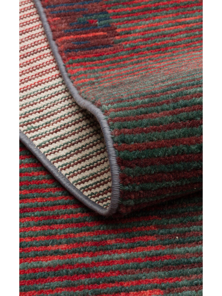 Burj Series 100% Natural Handcrafted Black Loom Carpet 02 BERRY