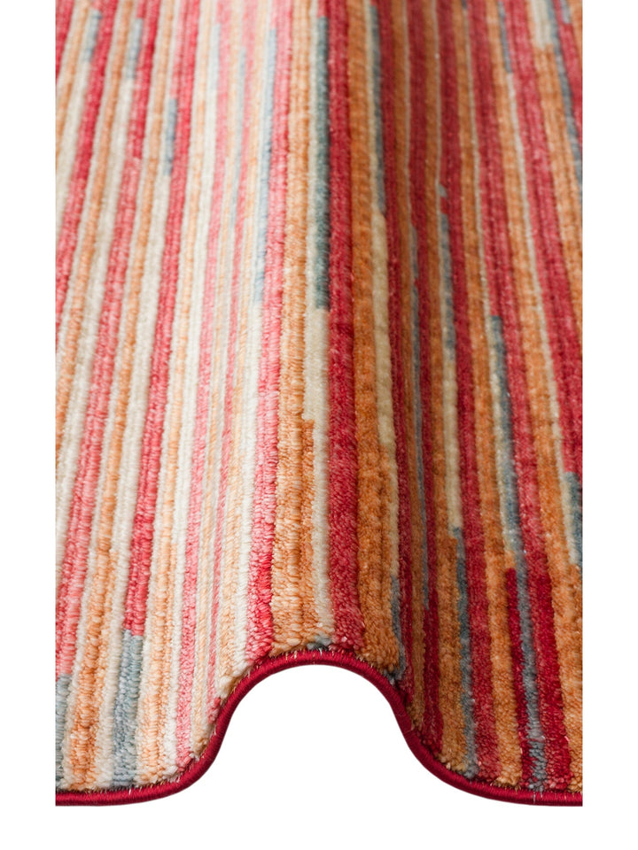 Burj Series 100% Natural Handcrafted Black Loom Carpet 03 MULTY
