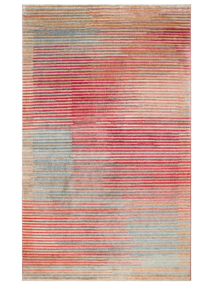 Burj Series 100% Natural Handcrafted Black Loom Carpet 03 MULTY