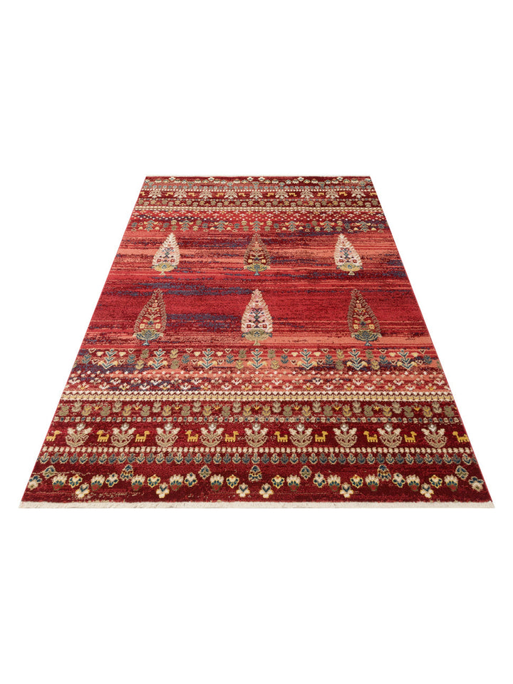 Altay Series Warm Color Tone Authentic Living Room Kitchen Bedroom Entrance Hallway Carpet 02RED