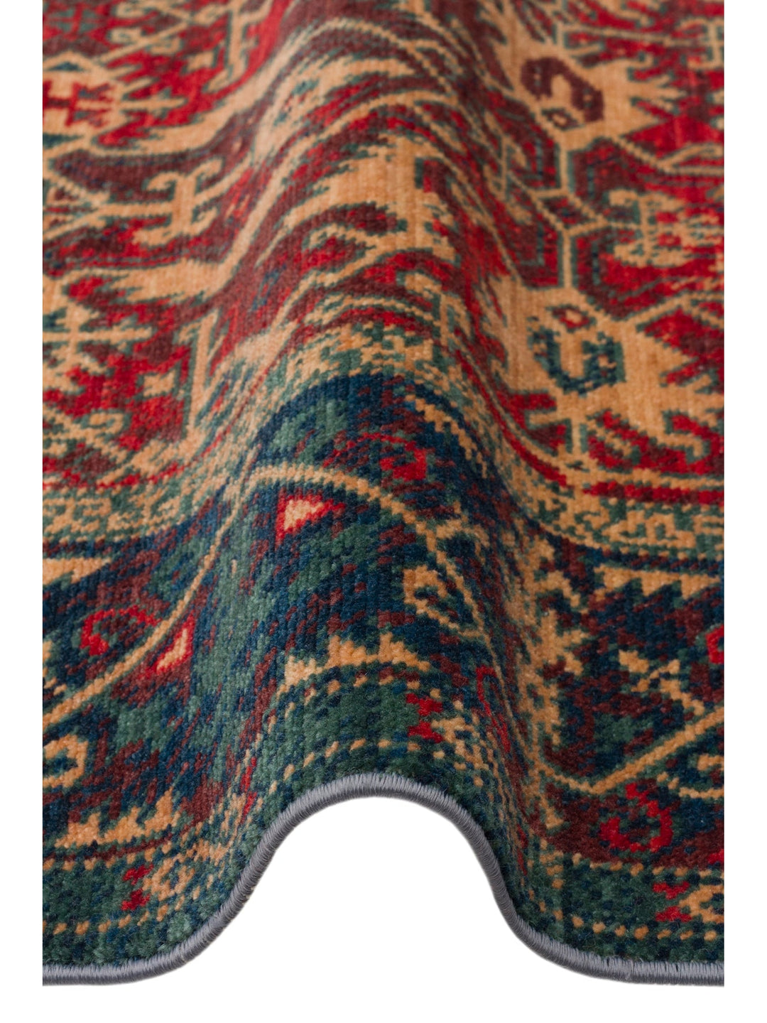 Göbeklitepe Series Handmade Black Loom Carpet with Anatolian Motifs, Made with 100% New Zealand Wool 09REDV