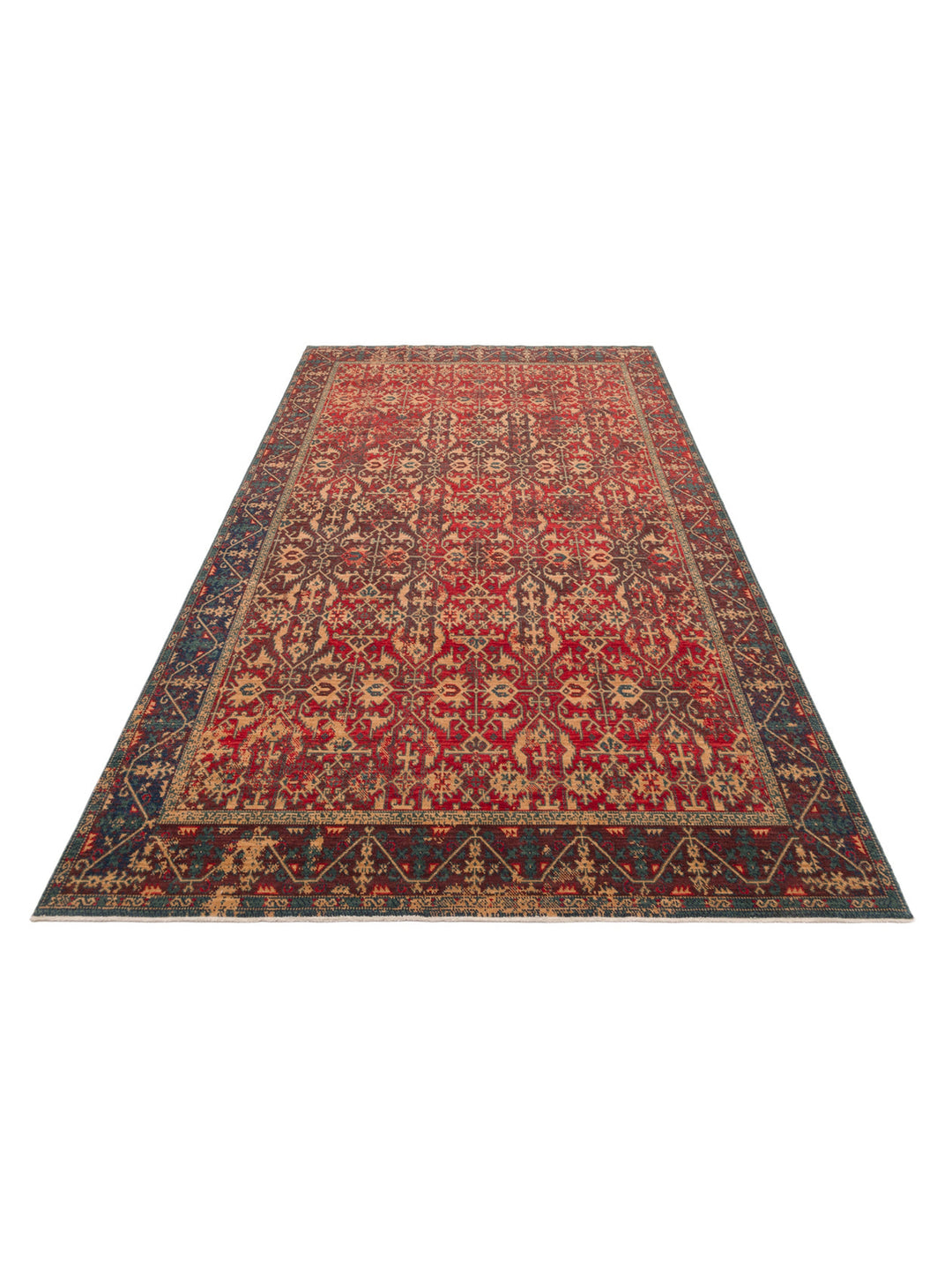 Göbeklitepe Series Handmade Black Loom Carpet with Anatolian Motifs, Made with 100% New Zealand Wool 09REDV