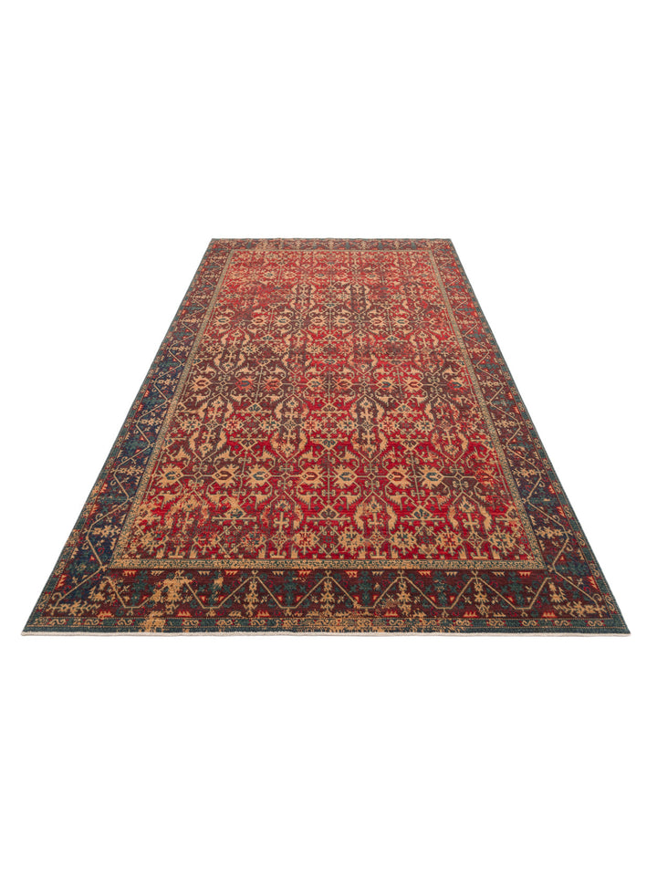 Göbeklitepe Series Handmade Black Loom Carpet with Anatolian Motifs, Made with 100% New Zealand Wool 09REDV