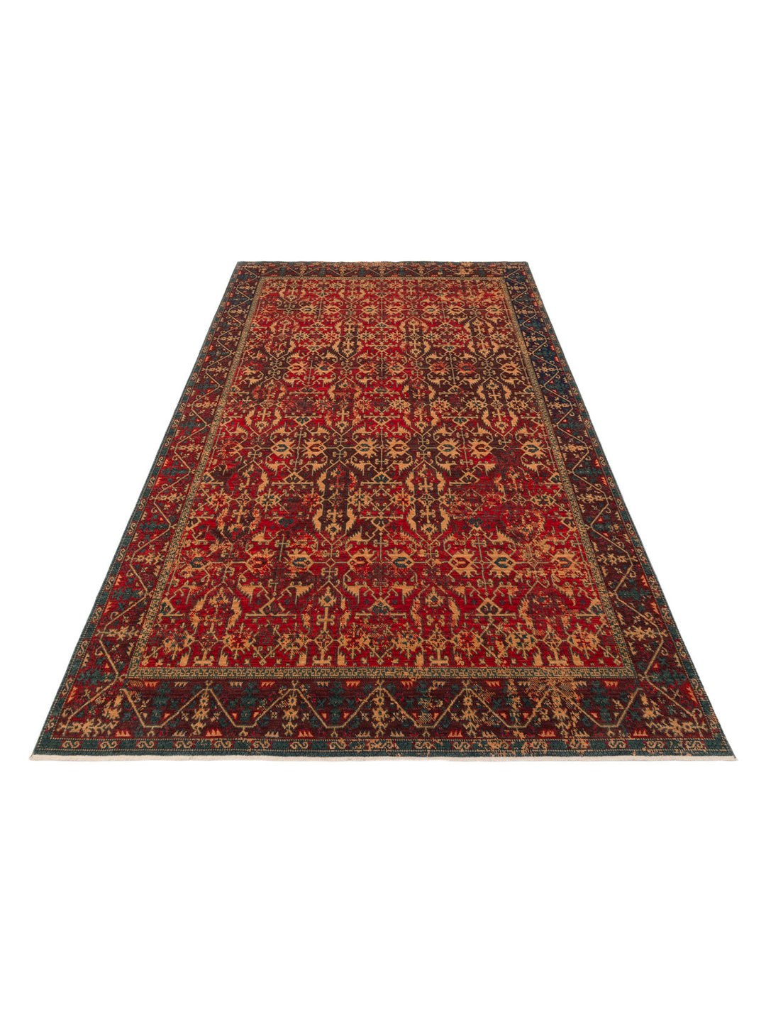 Göbeklitepe Series Handmade Black Loom Carpet with Anatolian Motifs, Made with 100% New Zealand Wool 09REDV