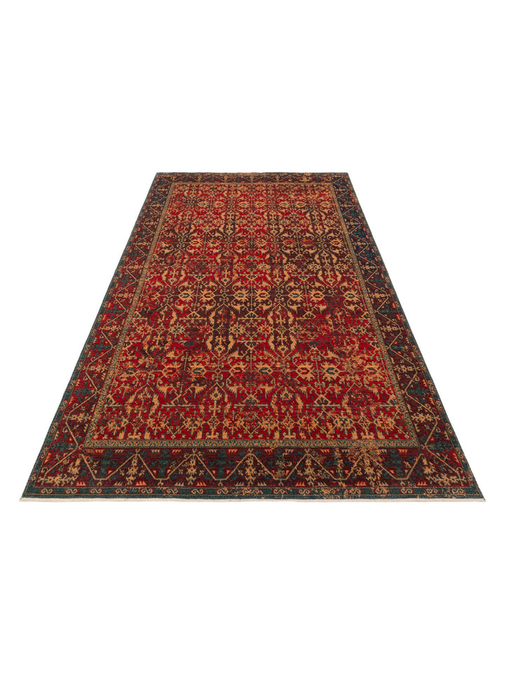 Göbeklitepe Series Handmade Black Loom Carpet with Anatolian Motifs, Made with 100% New Zealand Wool 09REDV