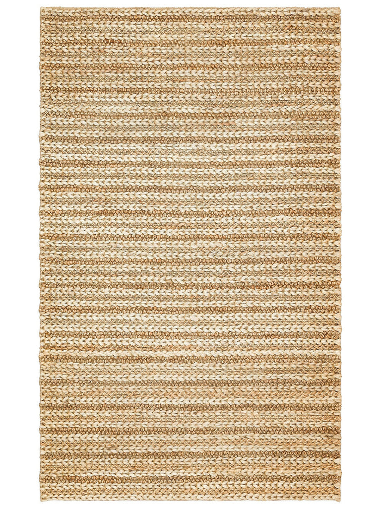 Knit Jute Handwoven Natural Jute Rug with Different Knit Texture 1152 NATURAL XW