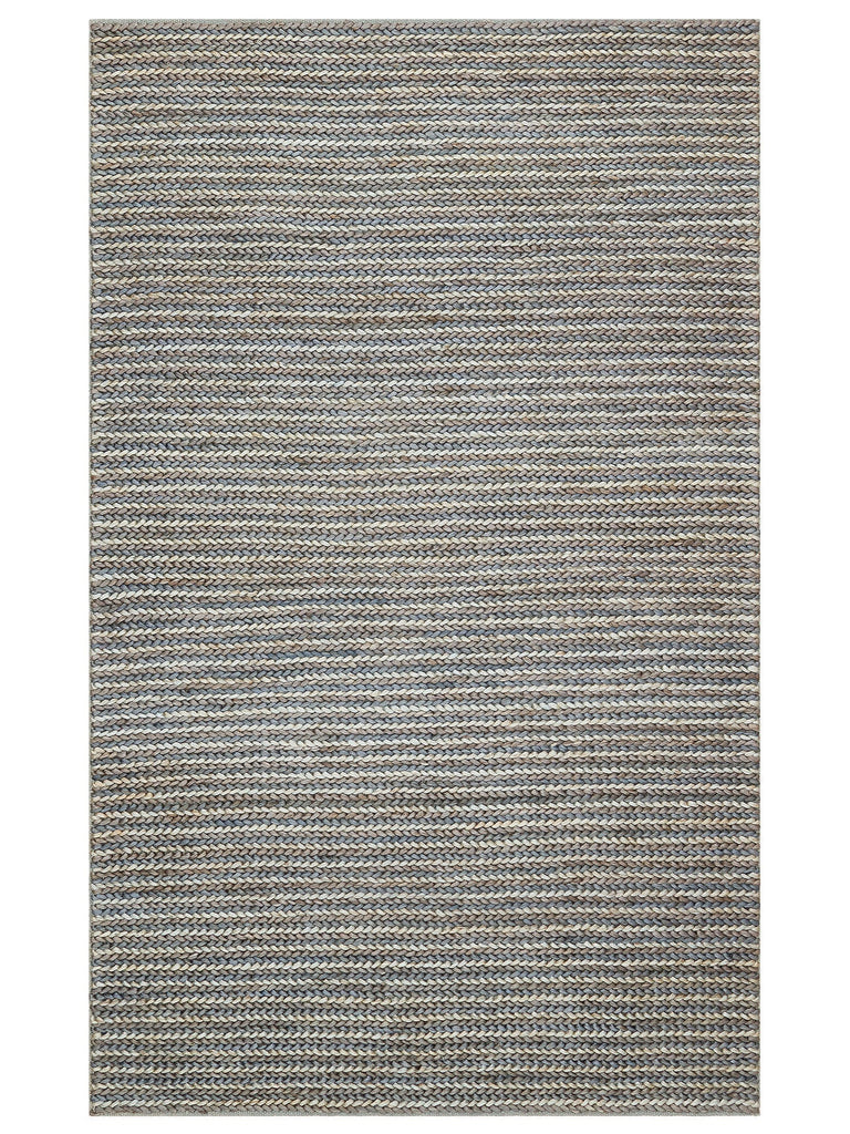 Knit Jute with Different Knitting Texture Handwoven Natural Jute Straw Rug 1512 NAVY MULTY XW