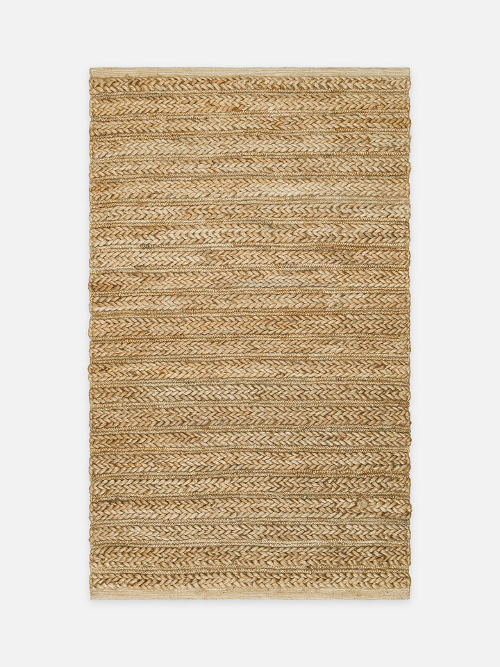 Baccarat Jüt %100 Naturel Oturma Odası Koridor Antre Mutfak Balkon El Dokuma Hasır Halı BAC MIX NAT - Carpetdocia - kusbakisi