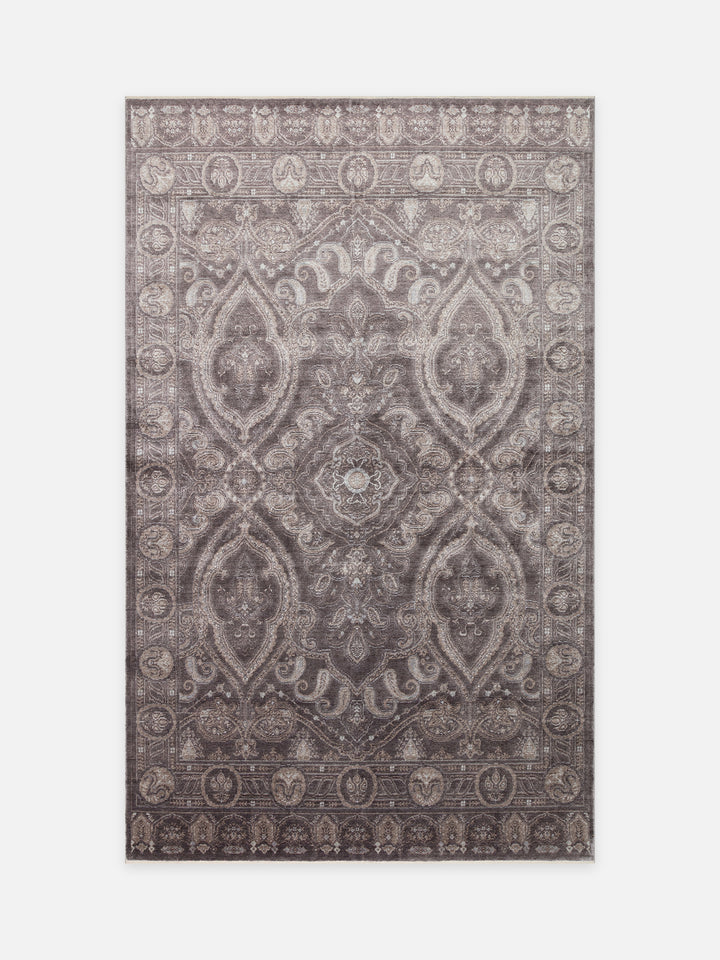 Çırağan %100 Naturel Özel Işıltılı El Emeği ile Özel Tezgahlarda Üretilen TENCEL™ Uşak Halısı 03 SMG - Carpetdocia - kusbakisi