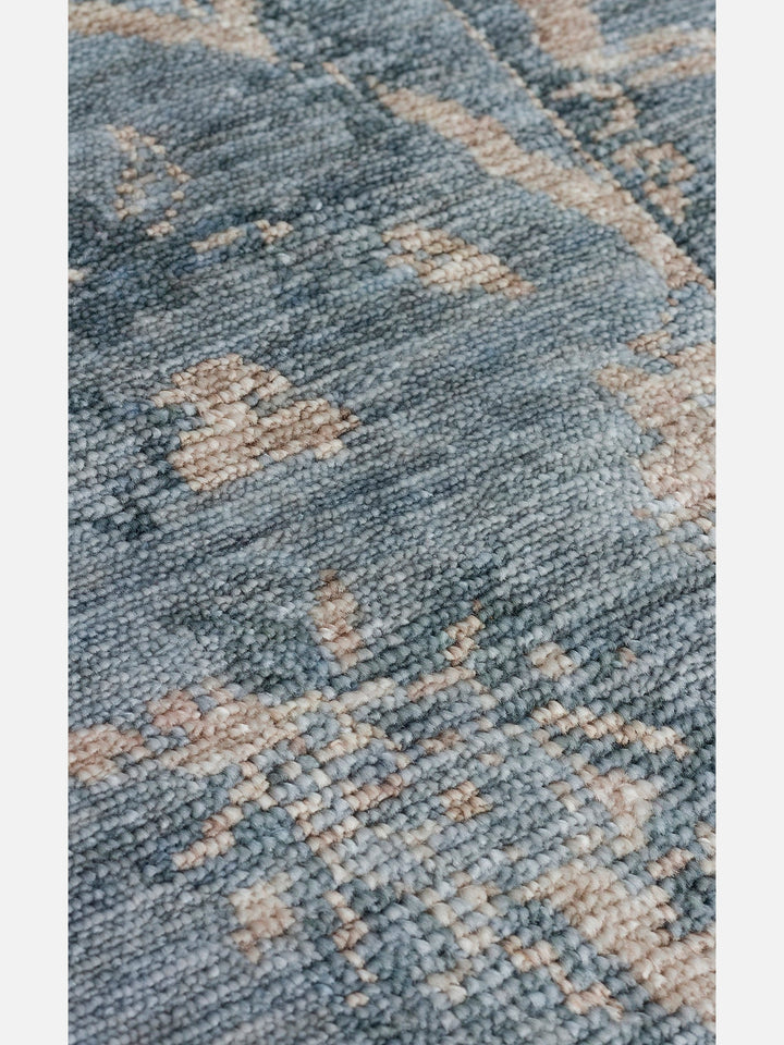 Çırağan %100 Naturel Özel Işıltılı El Emeği ile Özel Tezgahlarda Üretilen TENCEL™ Uşak Halısı 07SVZ - Carpetdocia