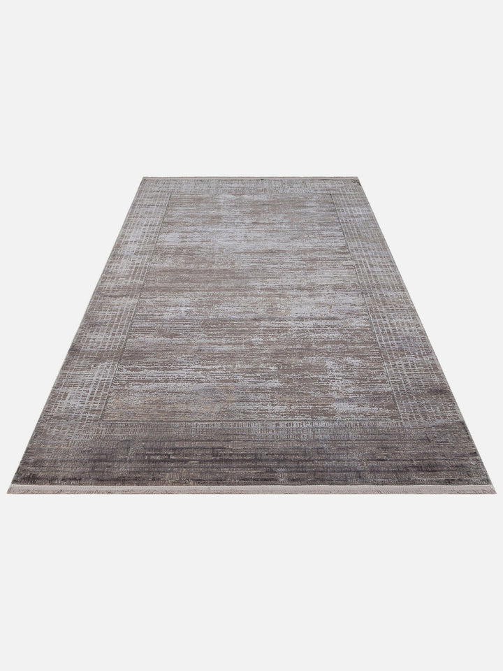 Elegant Dyed Özel Işıltılı Yüksek Kaliteli Sık Dokuma Salon Oturma Odası Koridor Modern Halı 02 D.GREY - Carpetdocia