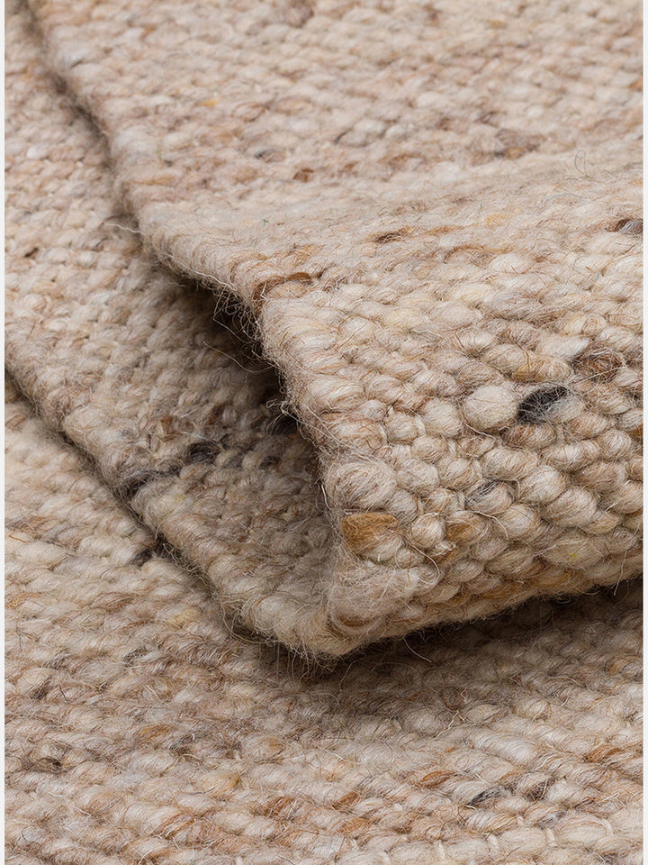سجادة يدوية من مزيج الصوف والبوليستر والقطن من سلسلة Jakarta BEIGE