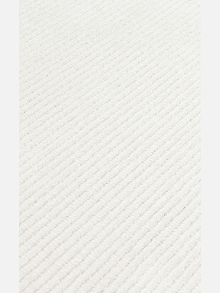 Montenegro Viskon Karışımlı Sade Desenli Sık Dokuma Oturma Odası Salon Koridor Modern Halı 02 CREAM - Carpetdocia