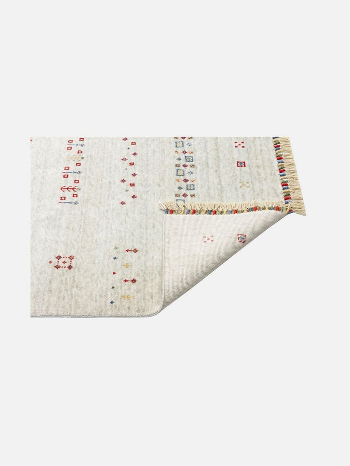 Oushak Carnaval %100 Naturel Kolay Temizlenir El Emeğiyle Üretilen TENCEL™ Modern Uşak Halısı 06 BEIGE - Carpetdocia