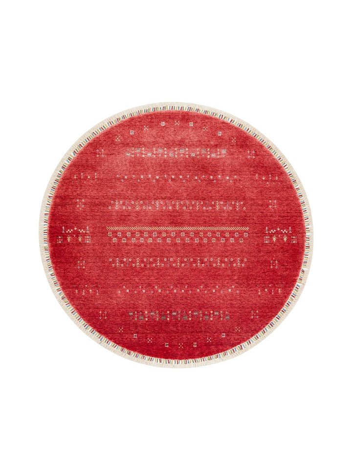 Oushak Carnaval 100% Natural Easy to Clean Handcrafted TENCEL™ Modern Uşak Carpet 06 RED Q