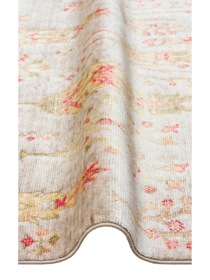 Oushak Carnaval 100% Natural Easy to Clean Handcrafted TENCEL™ Modern Uşak Carpet 08 BEIGE AUTUMN