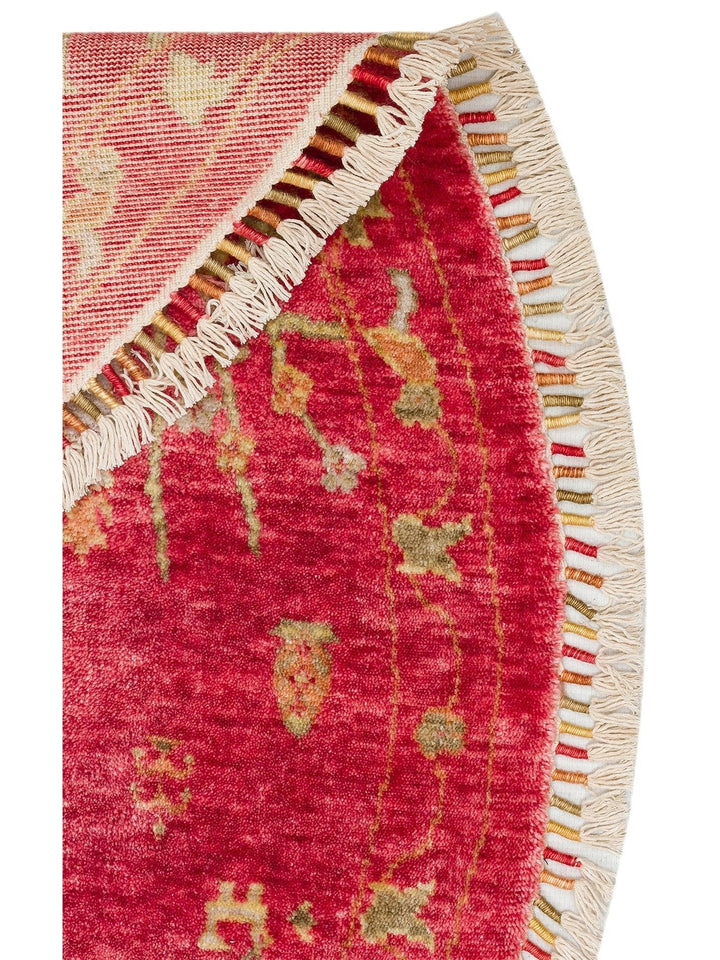 Oushak Carnaval 100% Natural Easy to Clean Handcrafted TENCEL™ Modern Uşak Carpet 08 RED AUTUMN Q