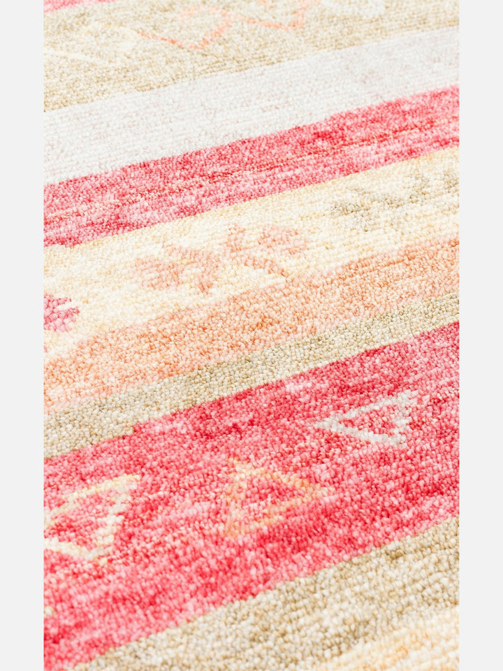 Oushak Carnaval %100 Naturel Kolay Temizlenir El Emeğiyle Üretilen TENCEL™ Modern Uşak Halısı 12 RED AUTUMN - Carpetdocia