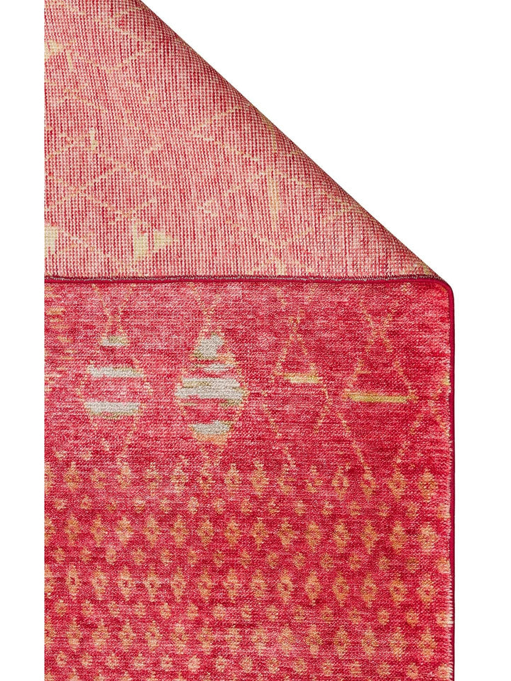 Oushak Carnaval 100% Natural Easy to Clean Handmade TENCEL™ Modern Uşak Carpet ZR 15 RED AUTUMN