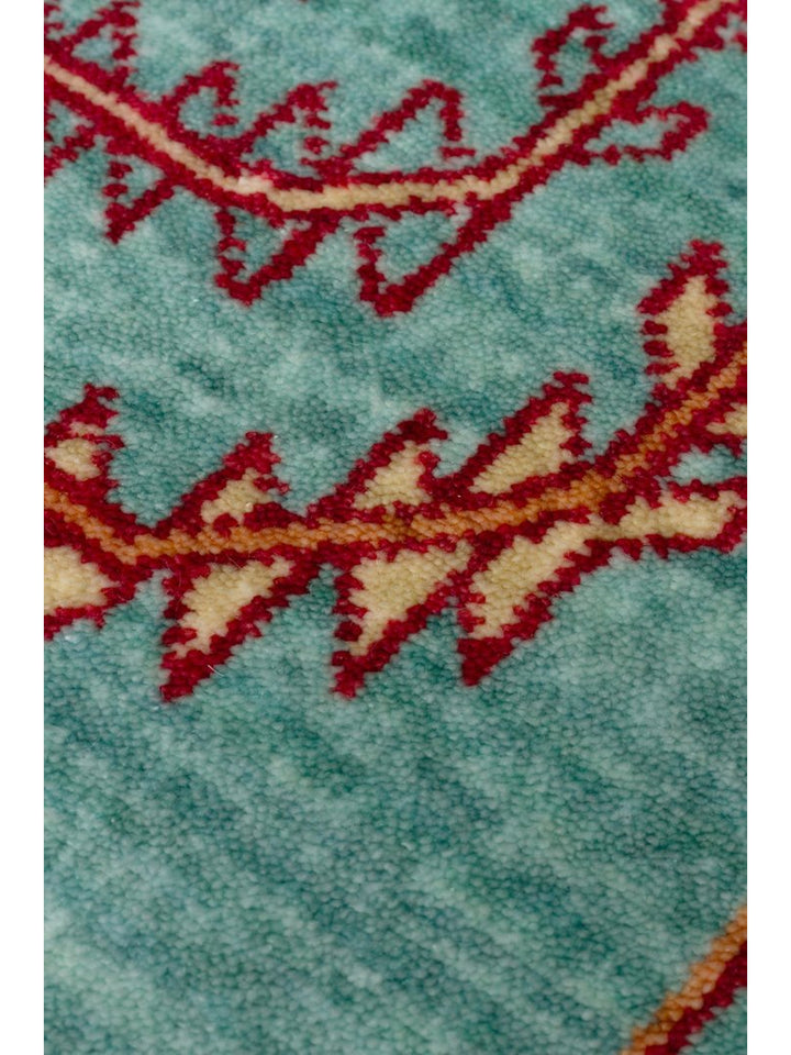 Oushak Carnaval 100% Natural Easy to Clean Handcrafted TENCEL™ Modern Uşak Rug 22 TURQUOISE