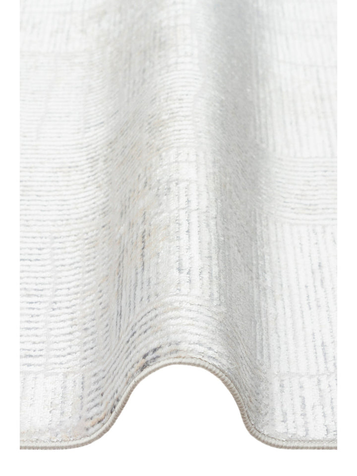 Smooth Yıkanabilir Kaymaz Parlak Oturma Odası Salon Koridor İnce Dokuma Modern Halı 23 GREY XW