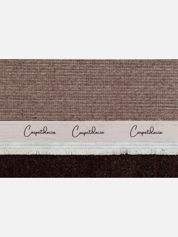 Royal %100 Yeni Zelanda Yünü El Emeği ile Üretilen Halı BROWN Carpetdocia kenar şeridi detayı