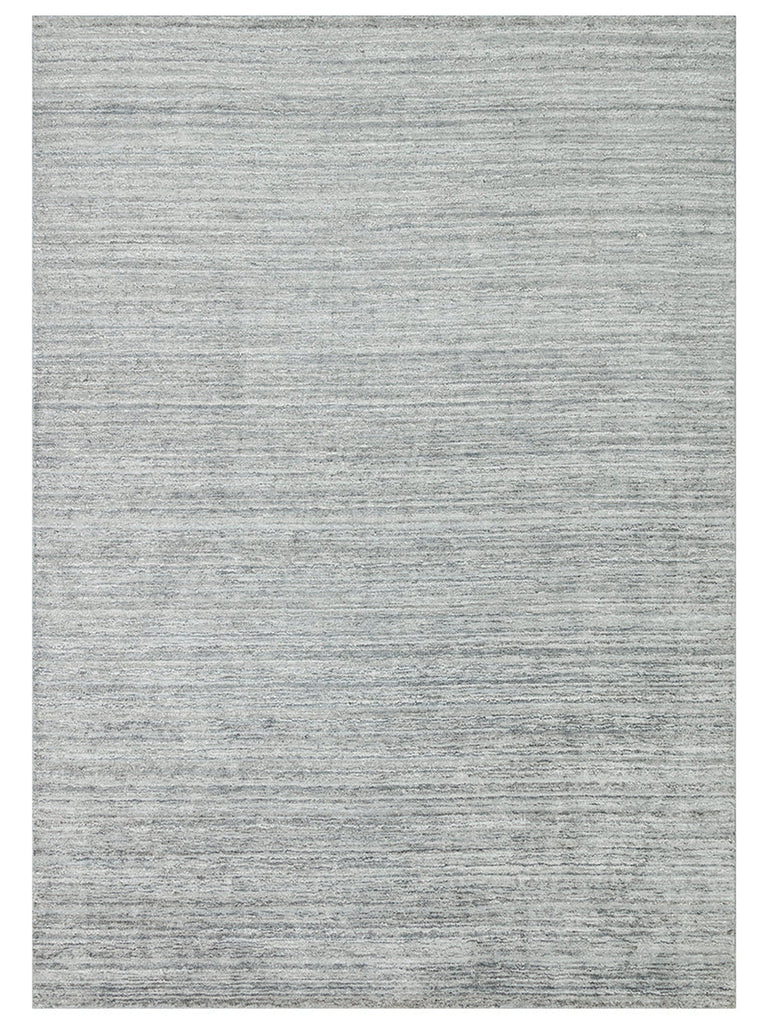 Amore Series 100% Natural Banana Silk Viscose and Wool Blend Living Room Handwoven Carpet GREY