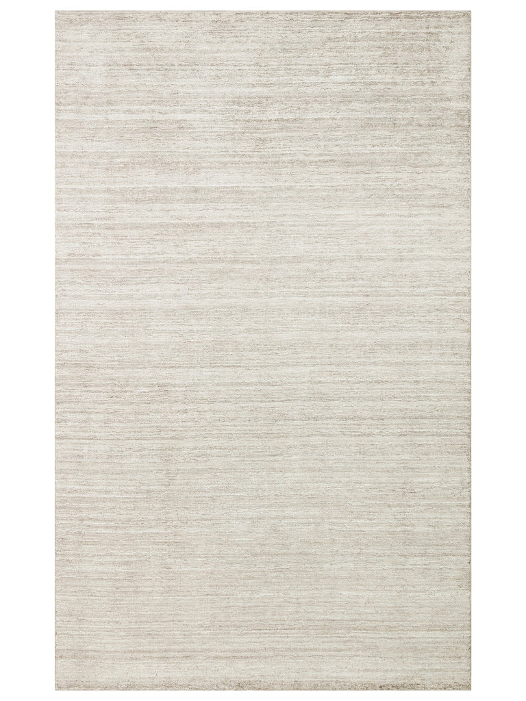 Amore Series 100% Natural Banana Silk Viscose and Wool Blend Living Room Handwoven Carpet SILVER
