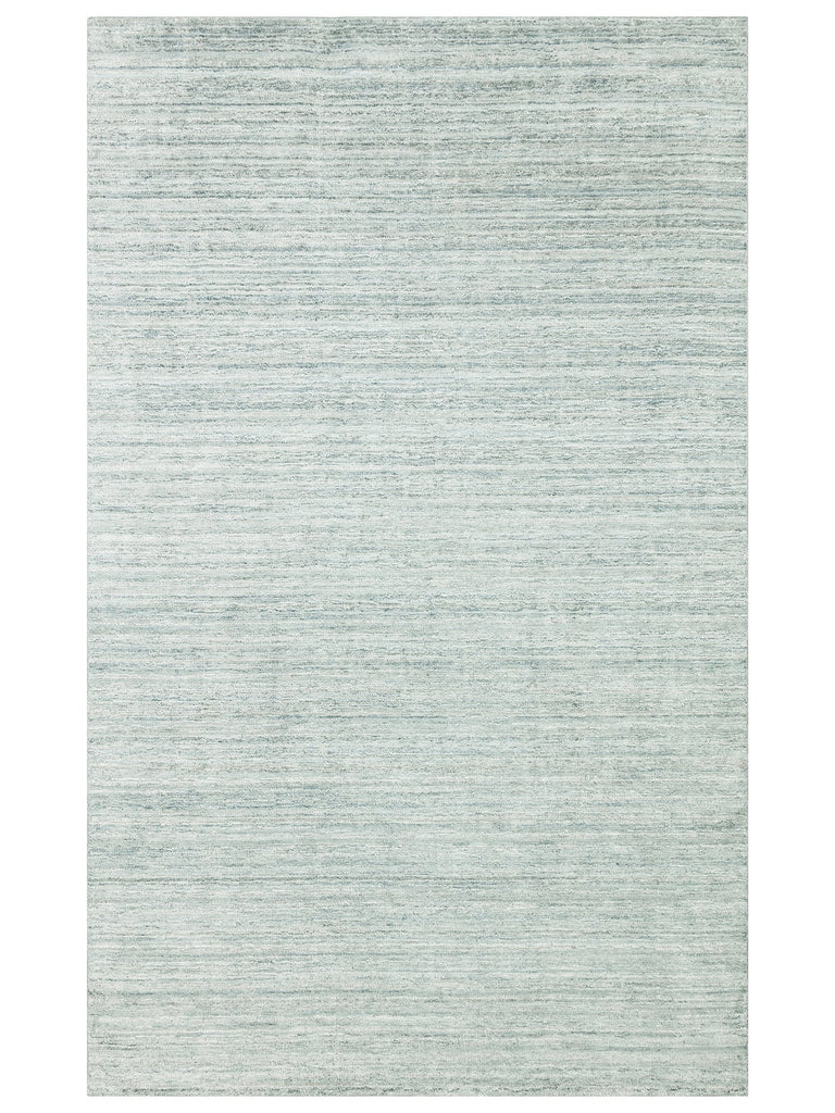 Amore Series 100% Natural Banana Silk Viscose and Wool Blend Living Room Handwoven Carpet TURQO
