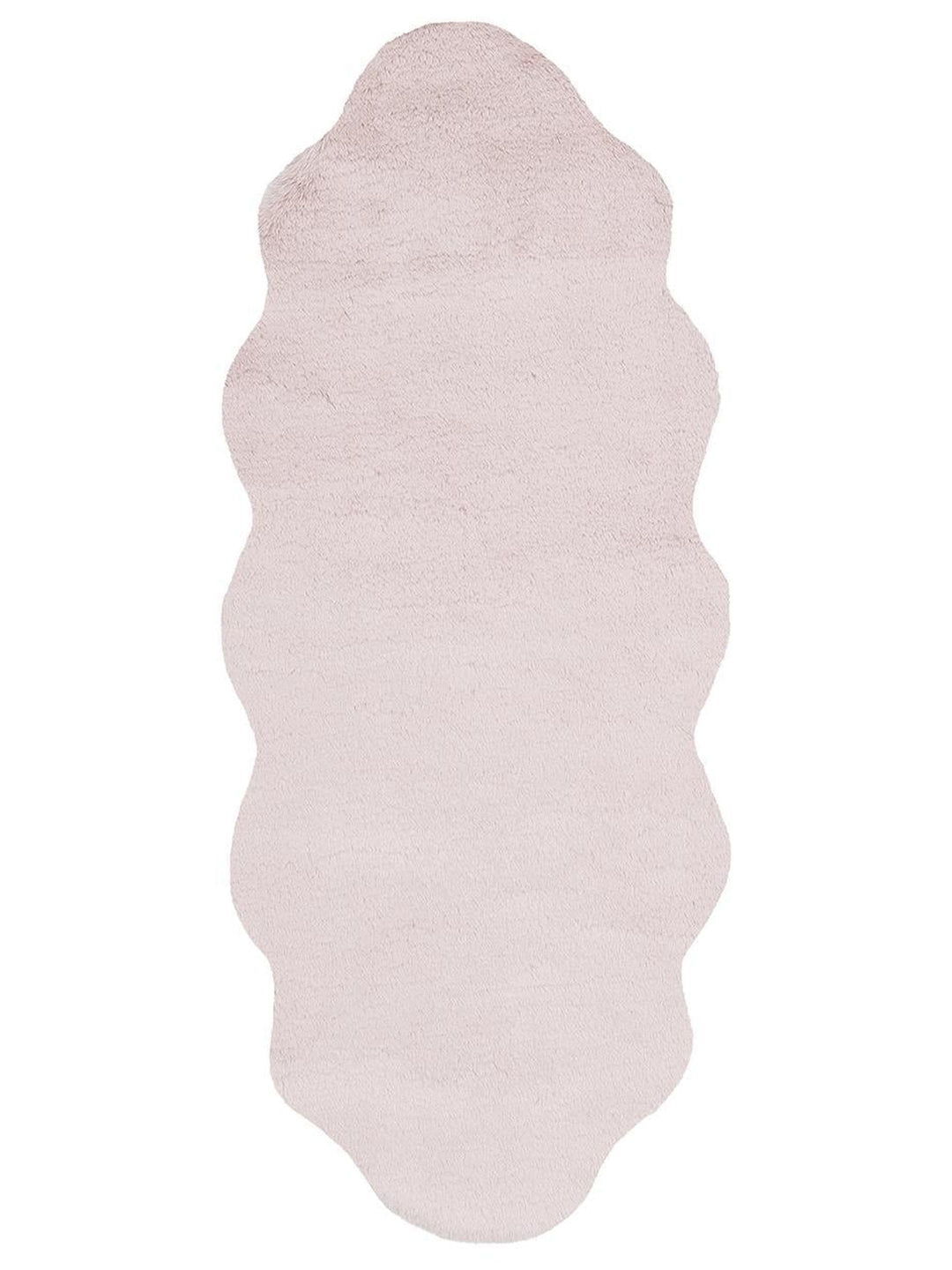 Bunny New Yumuşak Dokulu Uzun Tüylü Yıkanabilir Tavşan Postu POWDER DOUBLE N - Carpetdocia
