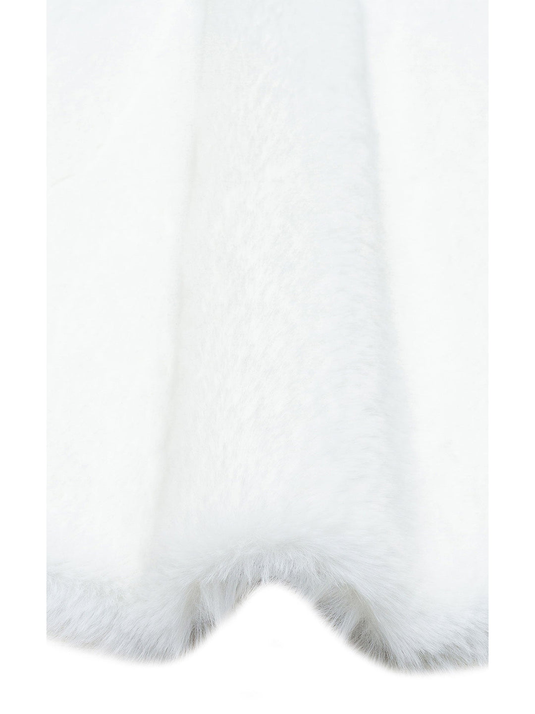 Bunny New Yumuşak Dokulu Uzun Tüylü Yıkanabilir Tavşan Postu WHITE SINGLE N - Carpetdocia
