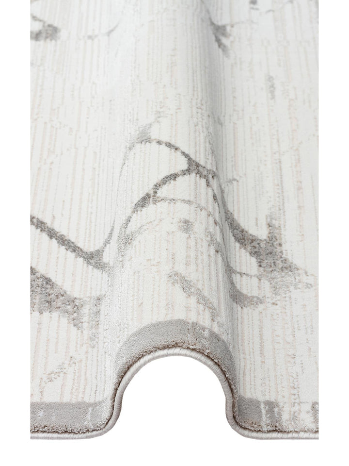 Cairo Serisi Extra Yumuşak Dokulu Sık Dokuma Modern Desenlere Sahip Şık Salon Halısı 02 CREAM GREY - Carpetdocia