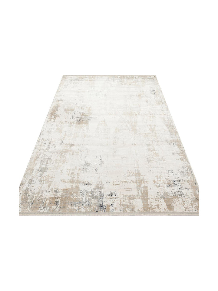 Cairo Serisi Extra Yumuşak Dokulu Sık Dokuma Modern Desenlere Sahip Şık Salon Halısı 07 CREAM BEIGE - Carpetdocia