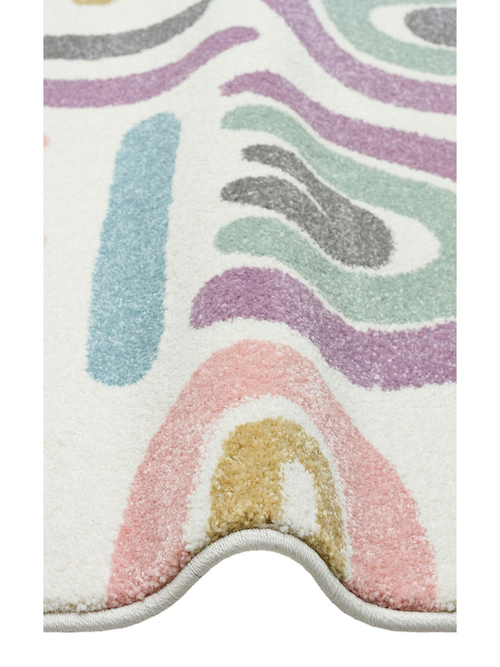 Carpetdocia Kids Eğlenceli Pastel Çocuk Halısı 20 PASTEL - Carpetdocia