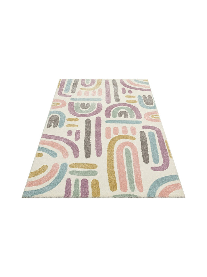 Carpetdocia Kids Eğlenceli Pastel Çocuk Halısı 20 PASTEL - Carpetdocia