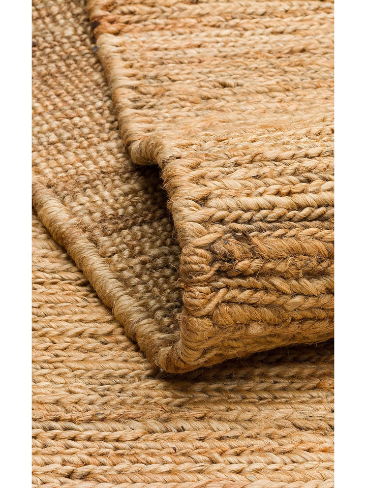 Coffee %100 Naturel Kendir Oturma Odası Salon Koridor Antre Yatak Odası Örgü Halı PLAIN NATURAL - Carpetdocia