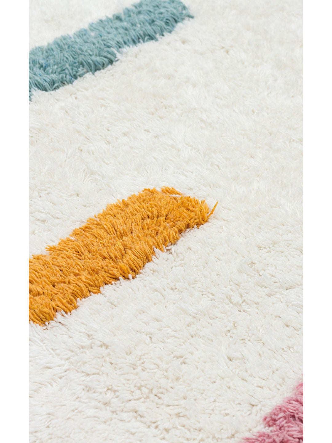 Cotton Baby %100 Naturel Pamuk Yıkanabilir Kaymaz Tabanlı Bebek Halısı 03 MULTY XW - Carpetdocia