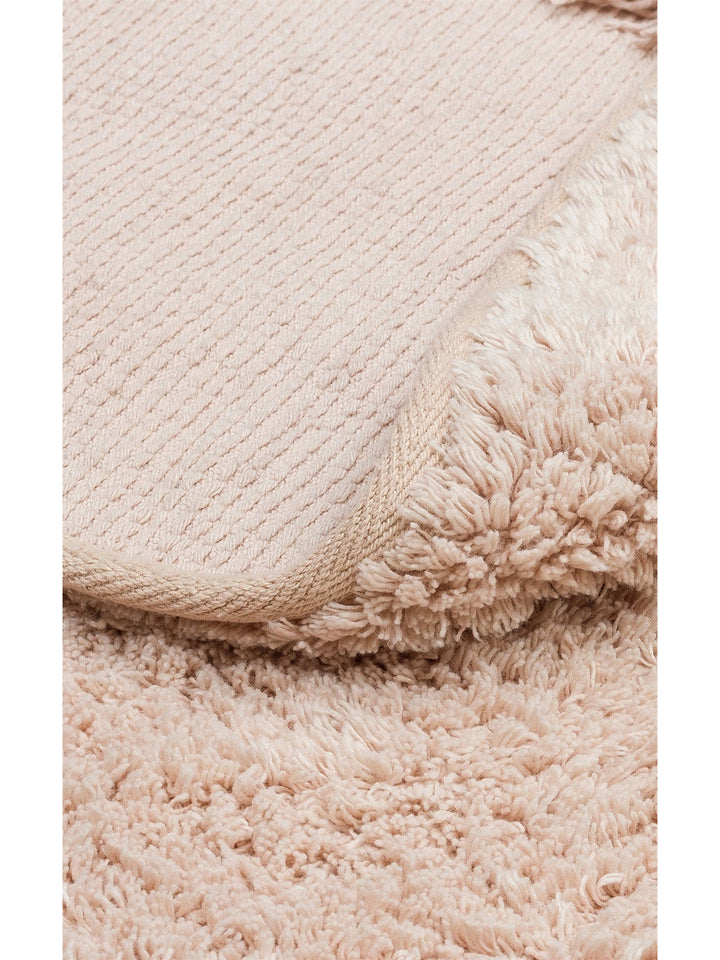 Cotton Baby %100 Naturel Pamuk Yıkanabilir Kaymaz Tabanlı Bebek Halısı PLAIN BEIGE Q - Carpetdocia