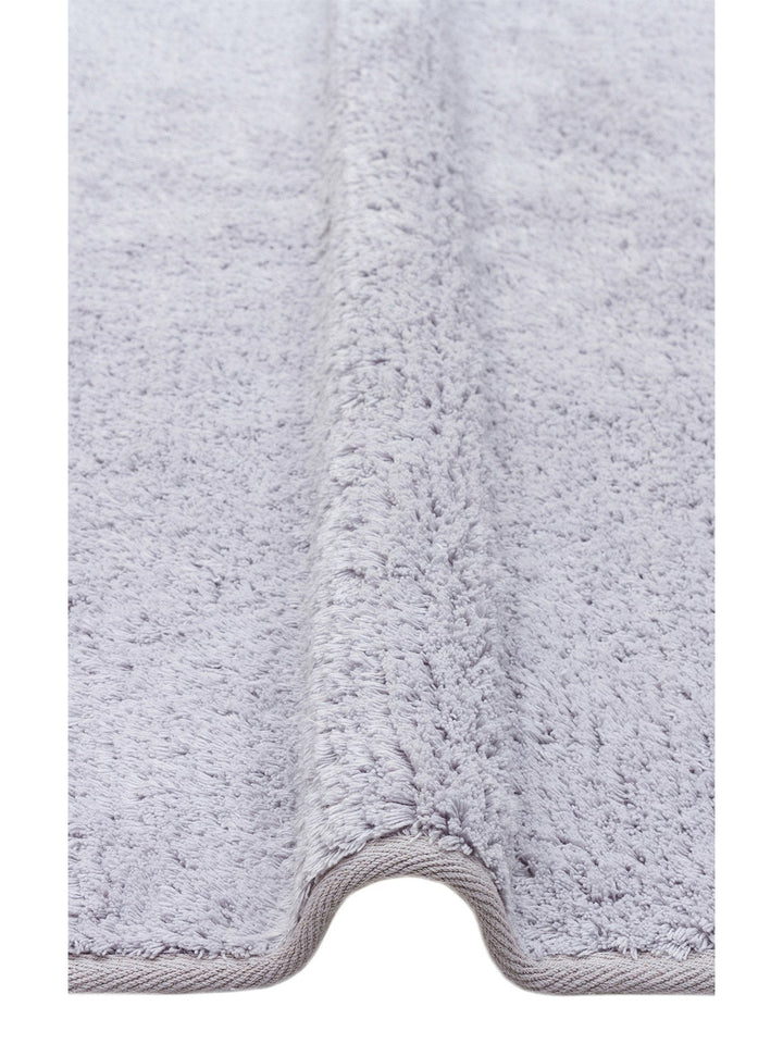 Cotton Baby %100 Naturel Pamuk Yıkanabilir Kaymaz Tabanlı Bebek Halısı PLAIN GREY Q - Carpetdocia