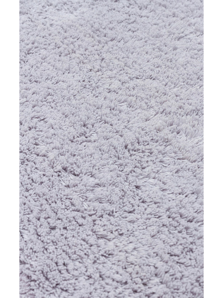 Cotton Baby %100 Naturel Pamuk Yıkanabilir Kaymaz Tabanlı Bebek Halısı PLAIN GREY Q - Carpetdocia