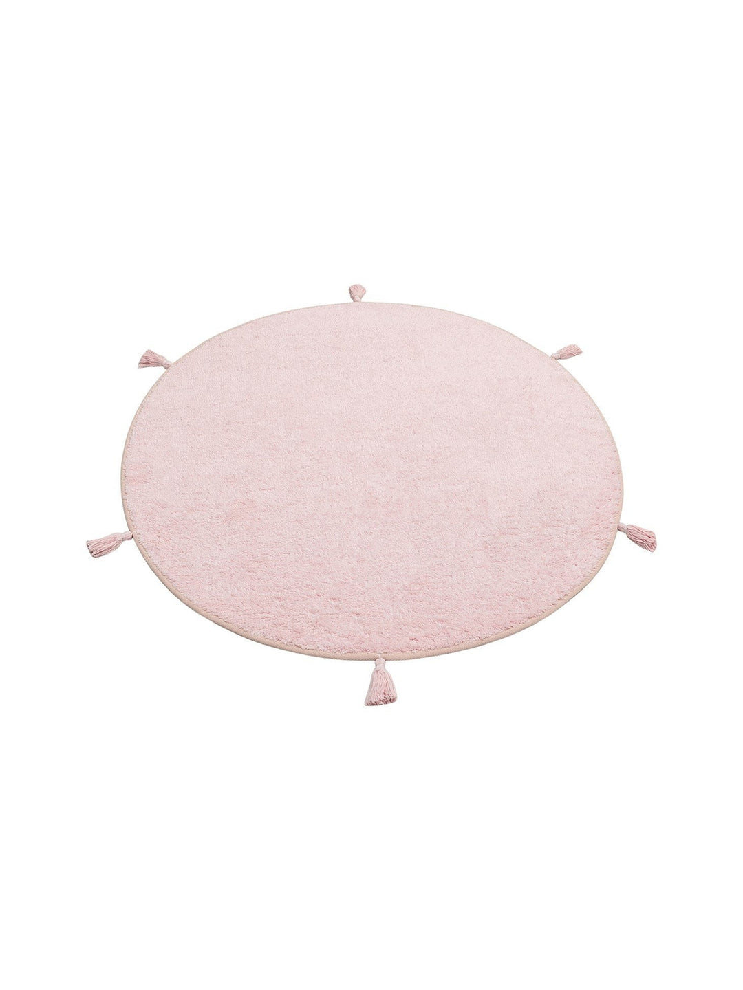 Cotton Baby %100 Naturel Pamuk Yıkanabilir Kaymaz Tabanlı Bebek Halısı PLAIN POWDER Q - Carpetdocia