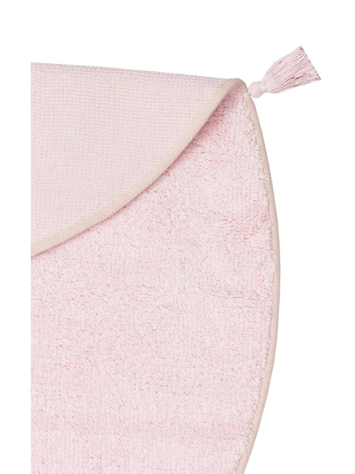 Cotton Baby %100 Naturel Pamuk Yıkanabilir Kaymaz Tabanlı Bebek Halısı PLAIN POWDER Q - Carpetdocia