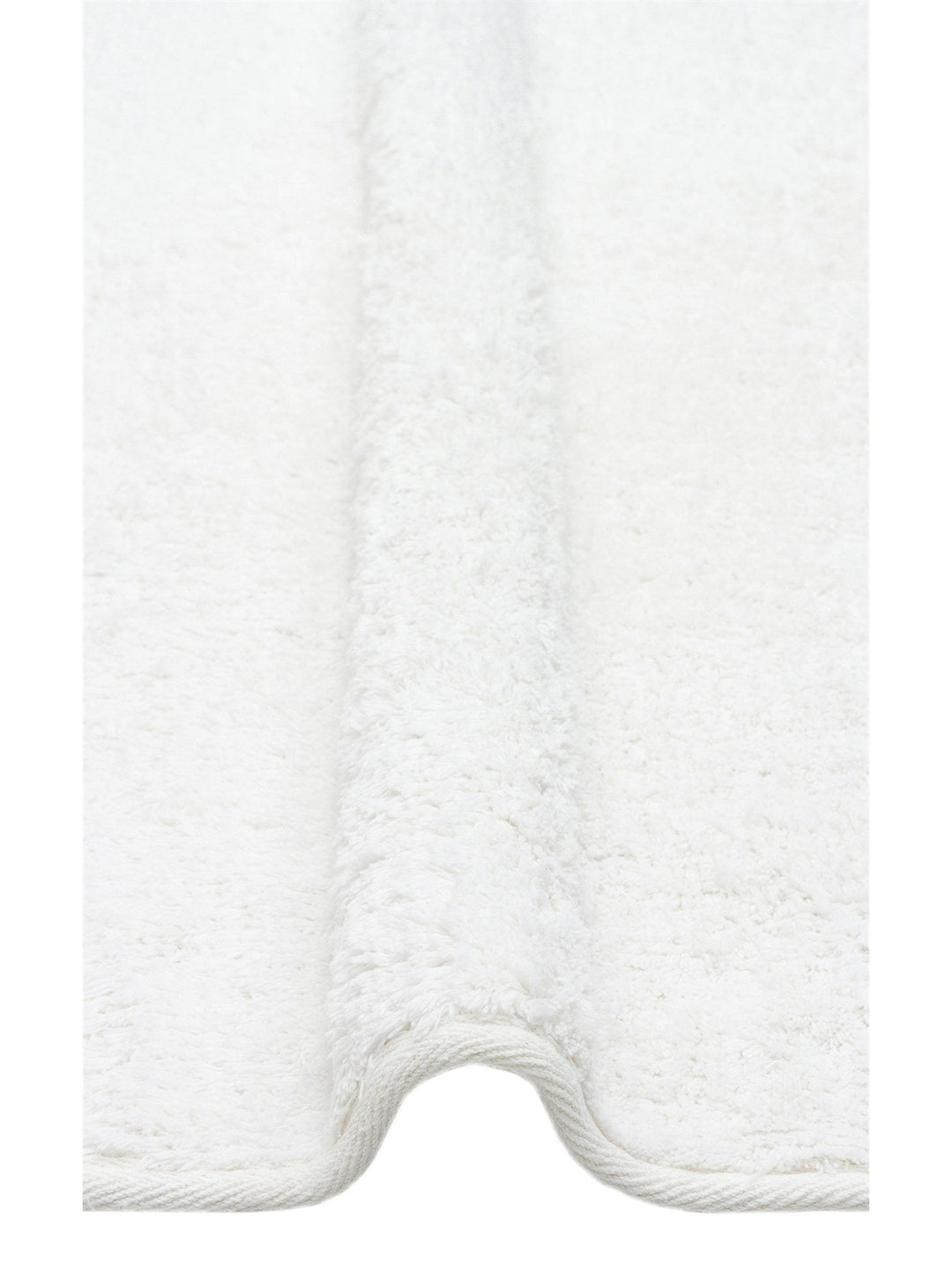 Cotton Baby %100 Naturel Pamuk Yıkanabilir Kaymaz Tabanlı Bebek Halısı PLAIN WHITE Q - Carpetdocia