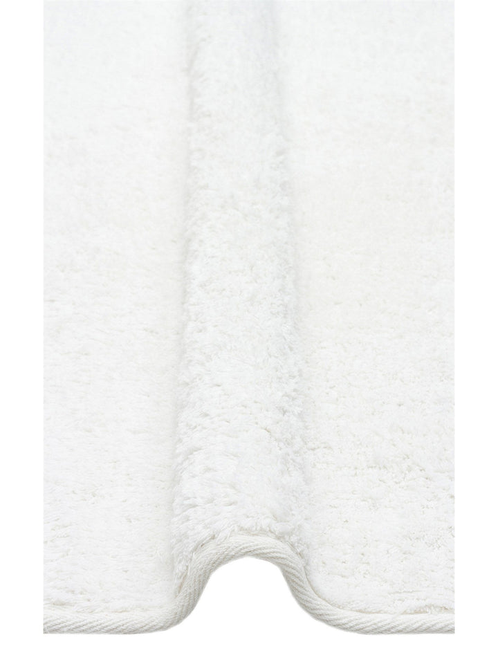 Cotton Baby %100 Naturel Pamuk Yıkanabilir Kaymaz Tabanlı Bebek Halısı PLAIN WHITE Q - Carpetdocia