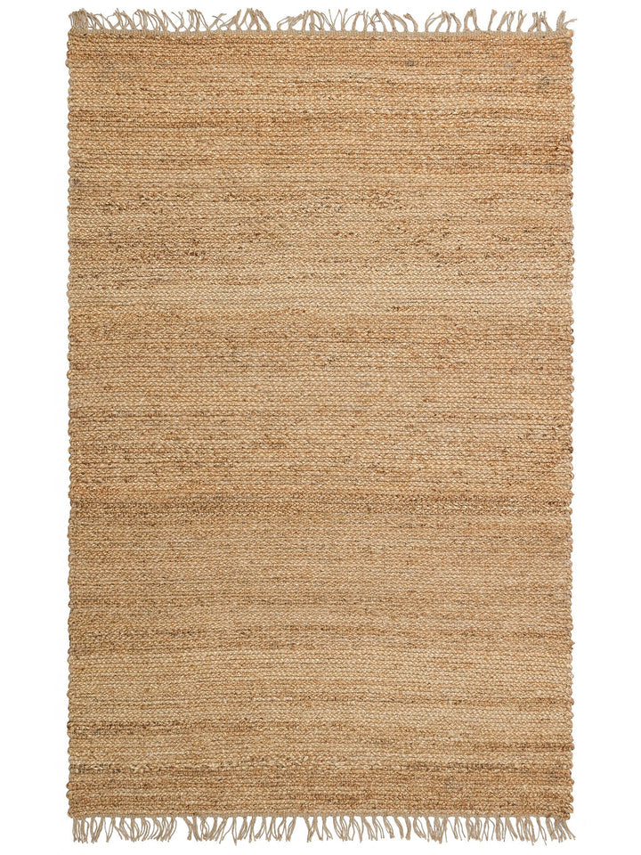 Crown Jüt %100 Naturel El Dokuma Oturma Odası Koridor Antre Mutfak Balkon Hasır Halı 02 NATURAL XW - Carpetdocia
