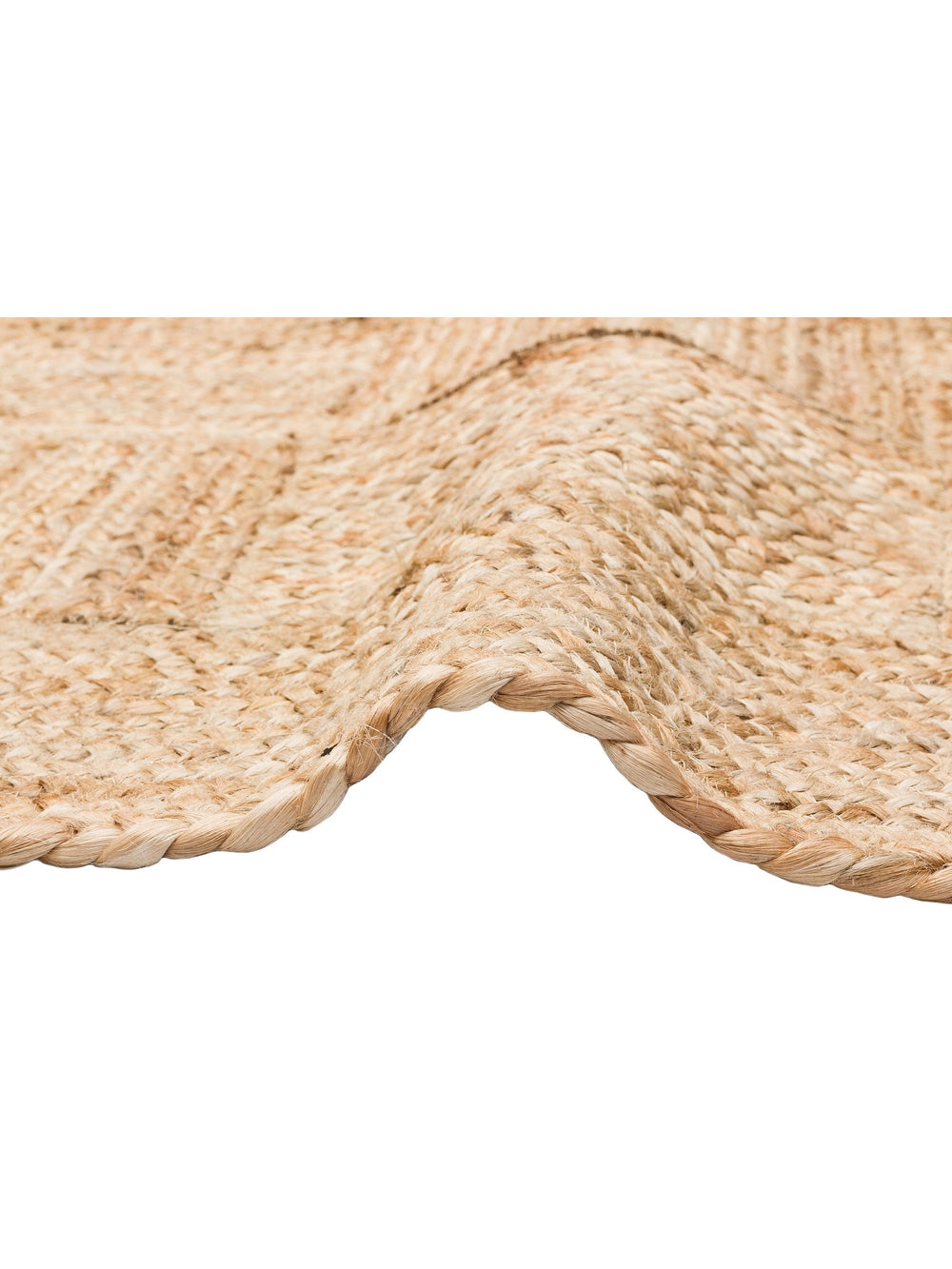 Crown Jüt %100 Naturel El Dokuma Oturma Odası Koridor Antre Mutfak Balkon Hasır Halı 06 NATURAL XW - Carpetdocia