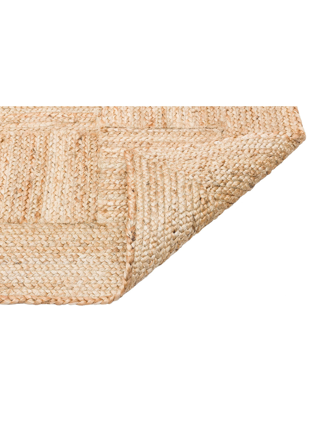 Crown Jüt %100 Naturel El Dokuma Oturma Odası Koridor Antre Mutfak Balkon Hasır Halı 06 NATURAL XW - Carpetdocia
