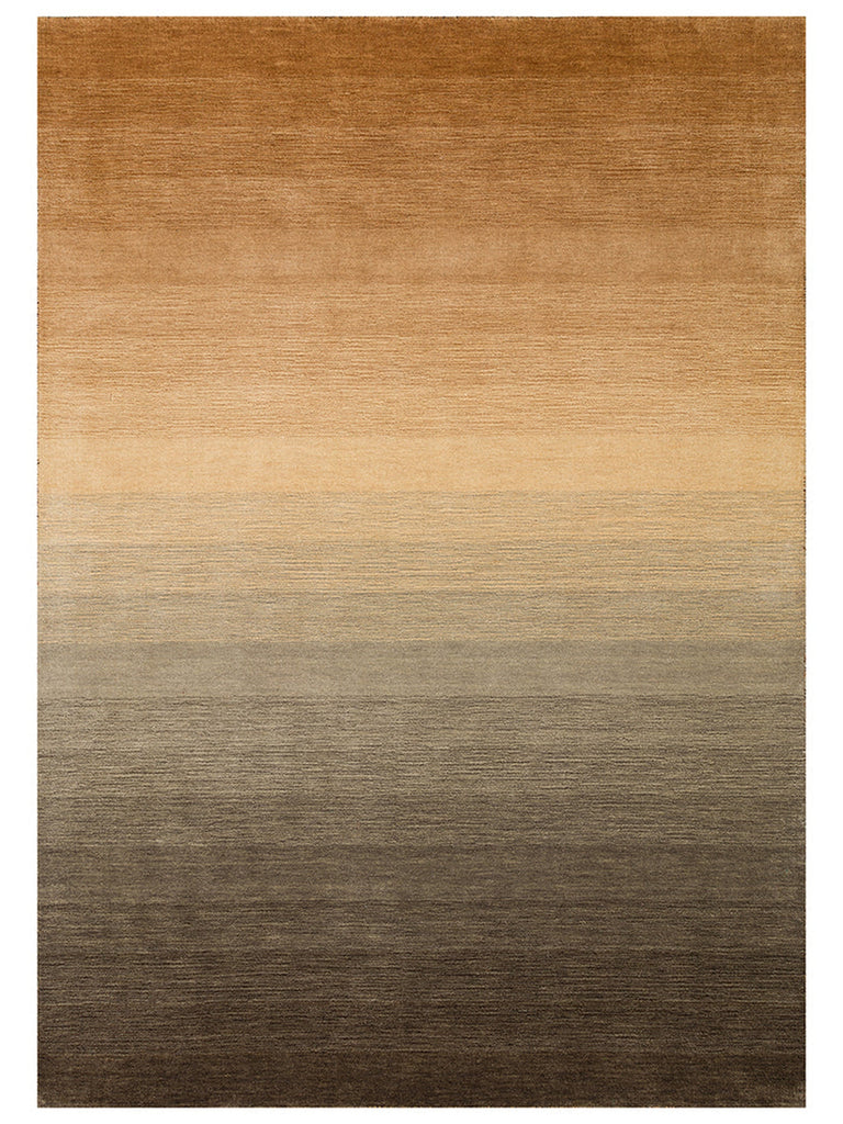 Donatella Series 100% New Zealand Wool Hand Woven Gradient Living Room Carpet ASH BROWN