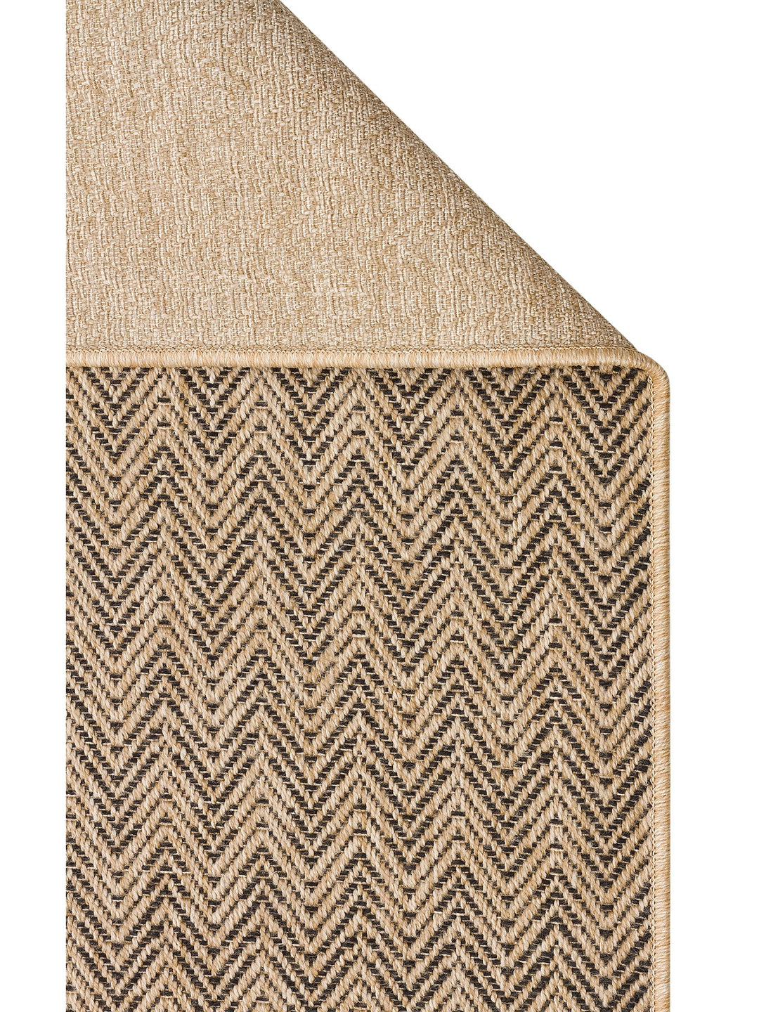 Dream İç ve Dış Mekan Kullanımına Uygun Kolay Temizlenebilir Sisal Görünümlü Halı 02 NATURAL BLACKXW - Carpetdocia